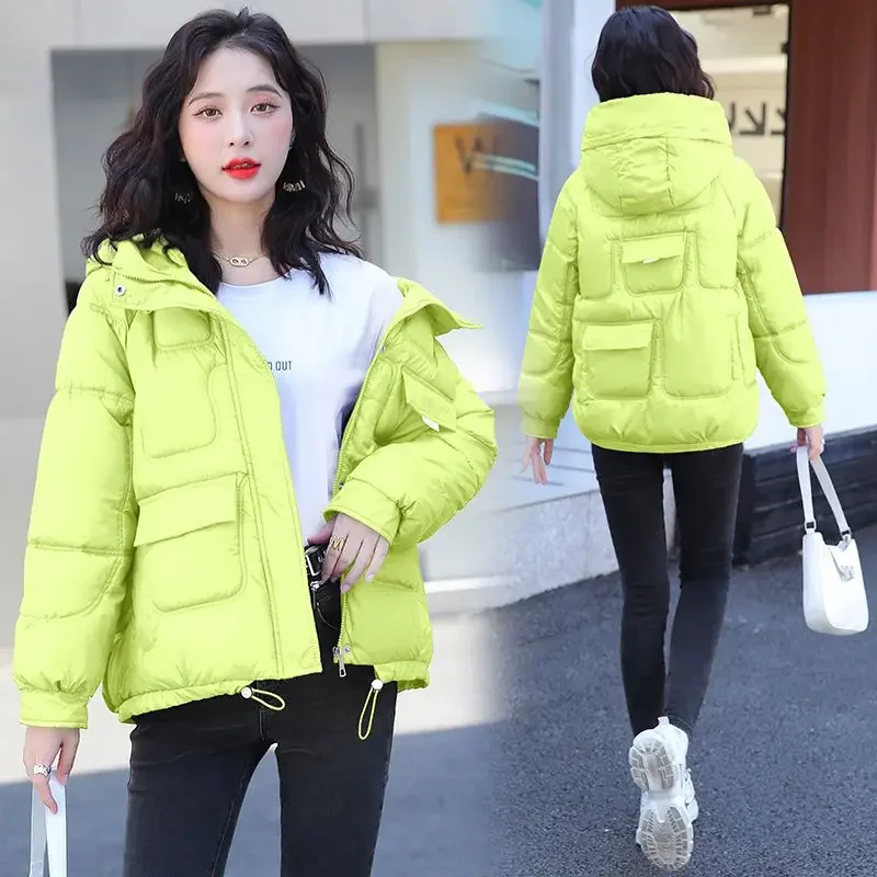 Black Hoodie Pink Woman Coat Thick Padding Jackets for Women Quilted Padded new 2025 Cold Aesthetic High Quality Winter Sale Outerwears
