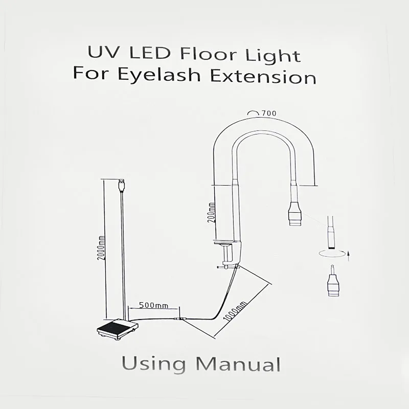 5W USB UV Ultraviolet LED spotlight adjustment Curing Lamp nail polish curing Eyelash Grafting eyelashes Glue Curing