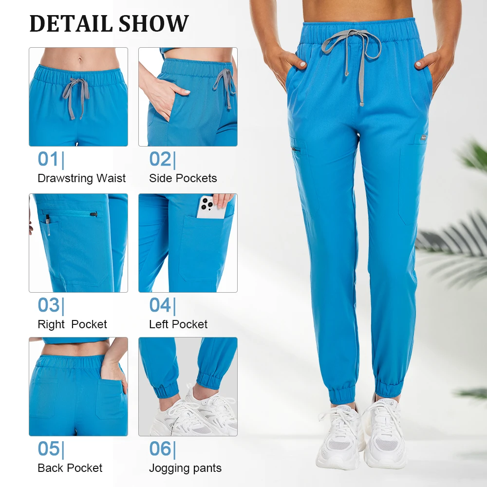 Nurse 2025 Accessories Nursing Pants for Women Hot Sales Medical Scrubs Doctor Nurse new Uniform Bottoms Unisex Veterinary Dentist Pants