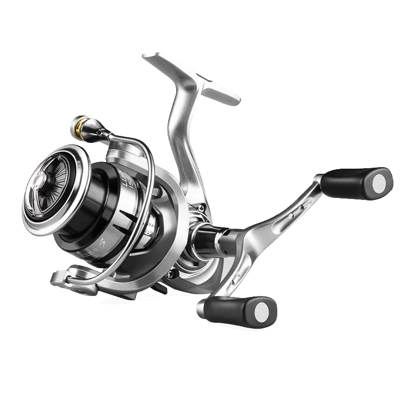 LINNHUE Reel Fishing LX1500S 2500S Shallow Spool Metal Double Grip Spinning Reel Fishing Accessory Sea Fishing Reel