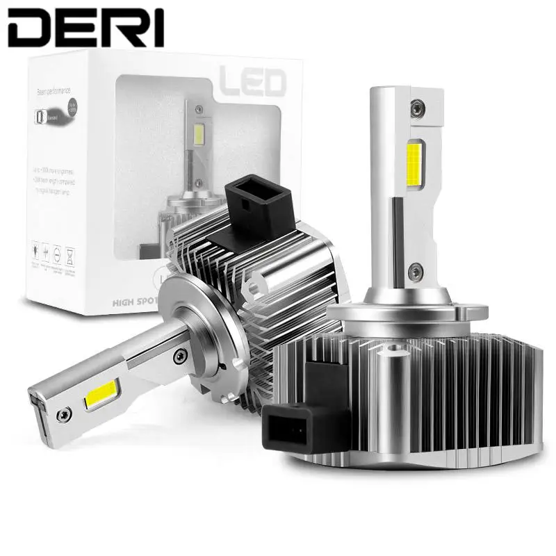 D1S D1R LED Headlights new HID D2S D2R D3S D3R D4S D4R D5S Canbus Turbo Car led headlamp Bulb 10000LM 6500K 2025 White 90W Plug&Play