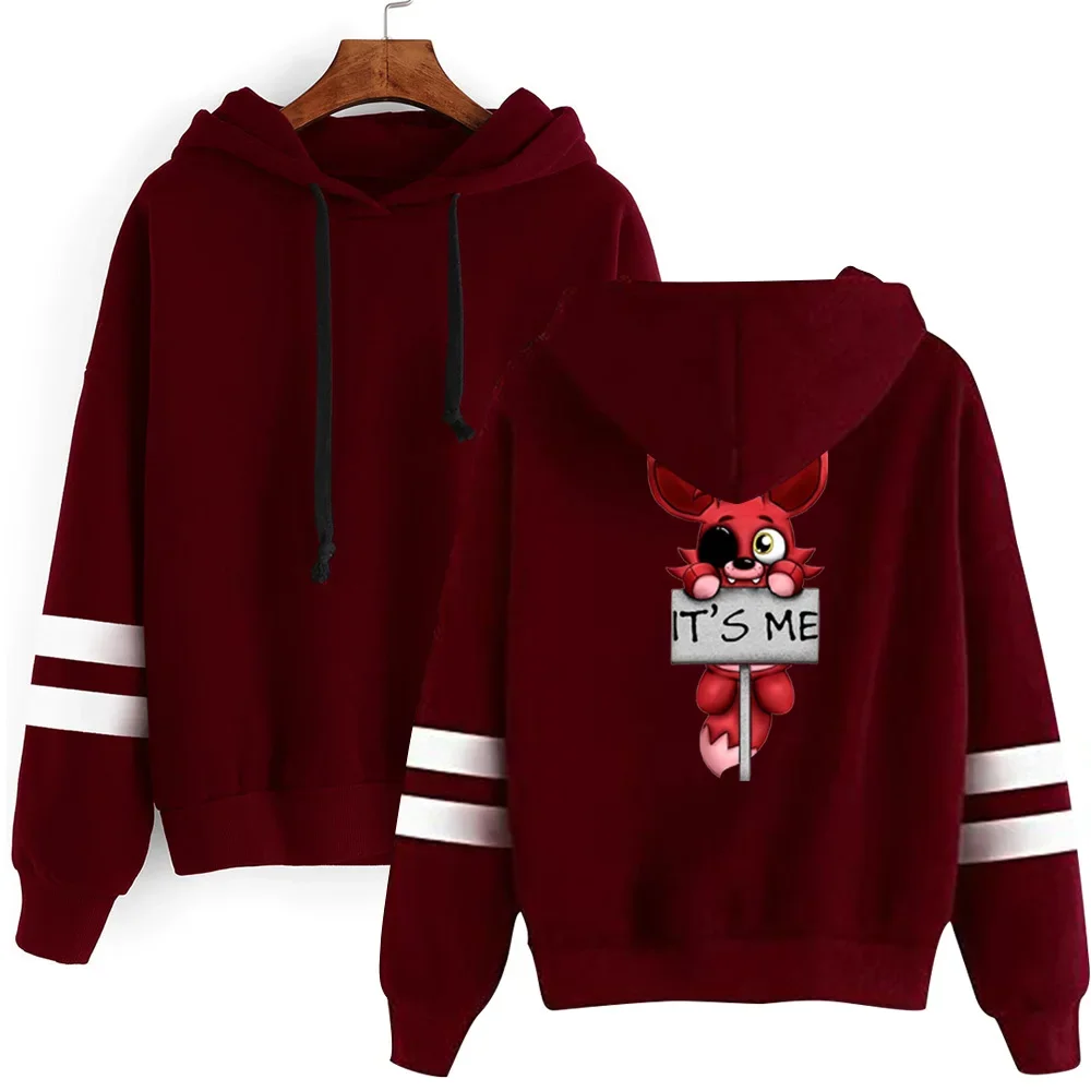 It's Me Kawaii Five Nights At FNAF Plush Foxy Hoodies Jacket Man Women Coat Clothing Streetwear Boys Pullover Sweatshirt Tops