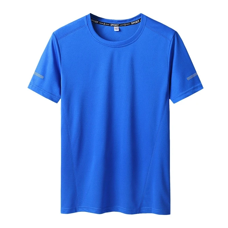 Large Size L-6xl 7xl 8xl 9xl Summer Big Tops Tees Quick Dry Slim Fit T-shirt Men Sport Mesh Short Sleeve Oversized Men's TShirts