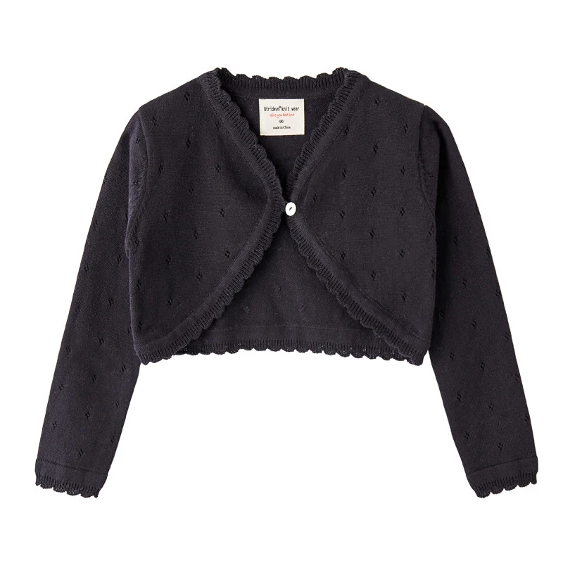 Baby Girl Shawl Jacket Summer Infant Cardigan Outerwear Baby Clothes Knit Sweater Thin Sun-protective Clothing Short Coat Tops