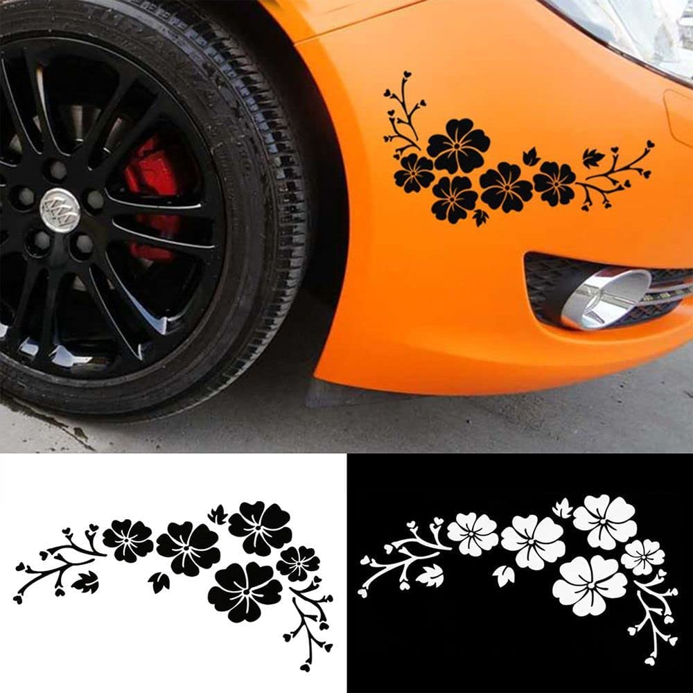 New Car Body Flower Decal Auto Window Bumper Door Scratch Cover Decals Truck Moto Styling Vinyl Sticker Blossom Decor