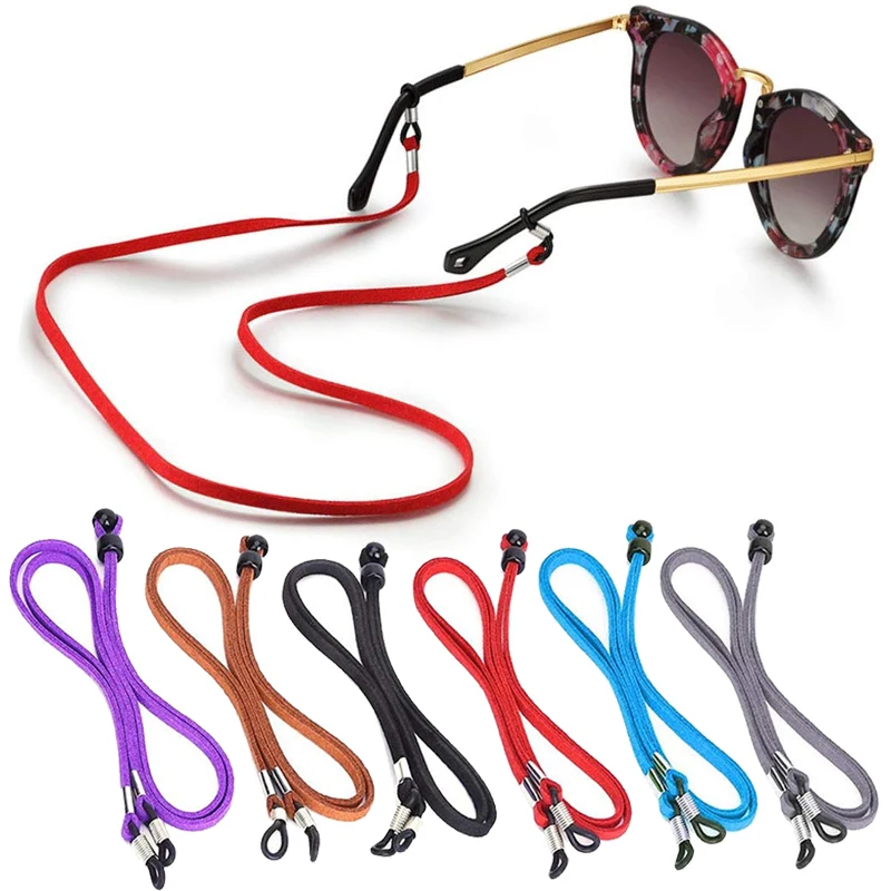 Women Men 2025 new Leather High Elasticity Anti-slip Sunglasses Lanyard Strap Eyeglass Reading Glasses Chain Cord Holder Glasse Necklace