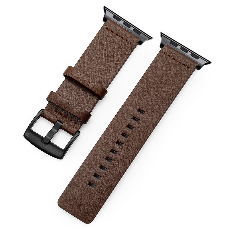 Leather Band for Apple Watch Band Ultra 8 7 6 5 4 3 2 45mm 41mm Casual correa Watch Strap Loop 44mm 42mm 40mm 38mm Bracelet