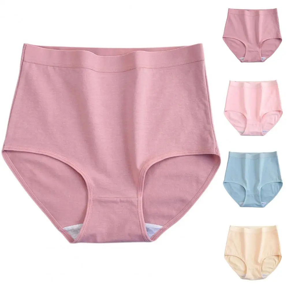 Women Panties Elastic High Waist new Tummy Control Slim Fit Butt-lifted Anti-septic Breathable Plus Size Lady 2025 Underpants Women Under