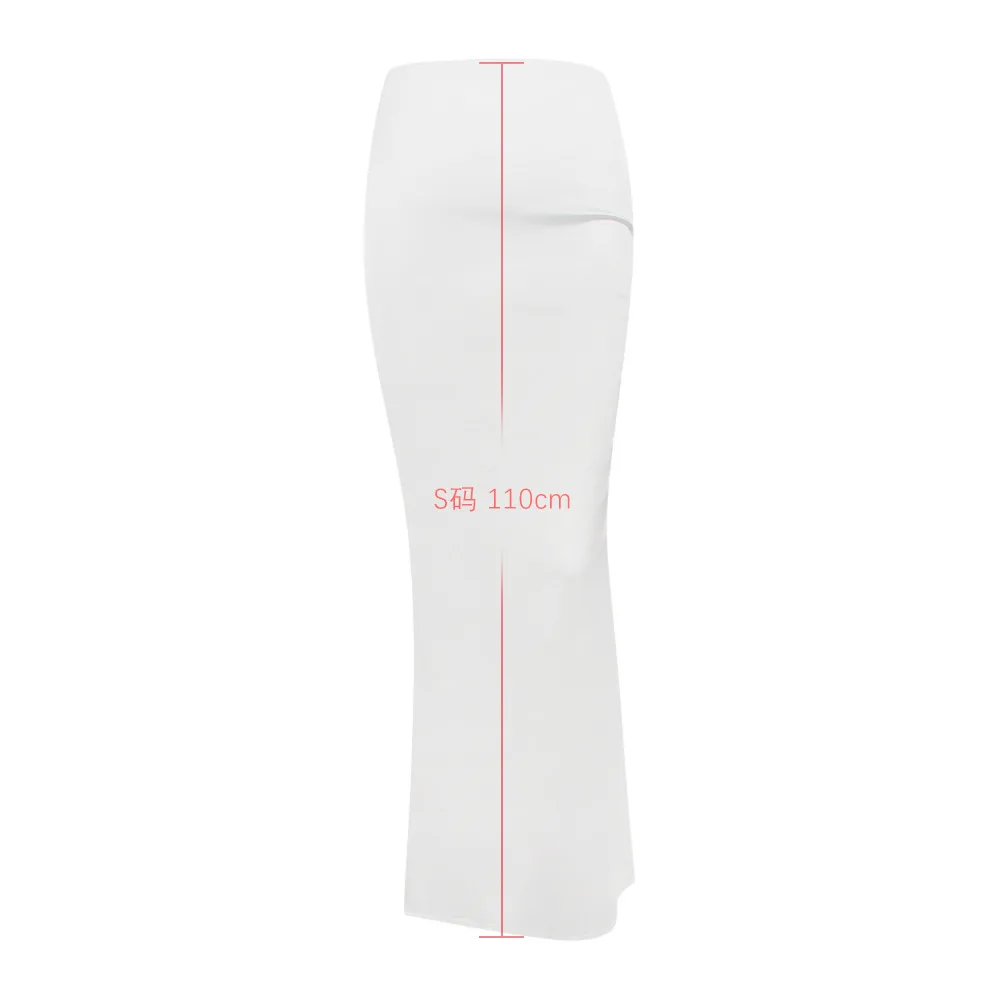 Suninheart 2025 Women Maxi White Maxi new Skirt Elegant High Quality Office Lady Satin Skirt with Lining Casual Summer Skirts New Arrival