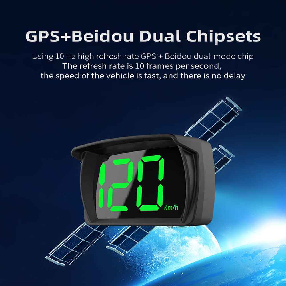 Universal HUD Head Up Display GPS Hud Digital Speedometer Big Font Speed Meter KMH for All Car Truck Plug and Play Auto Part