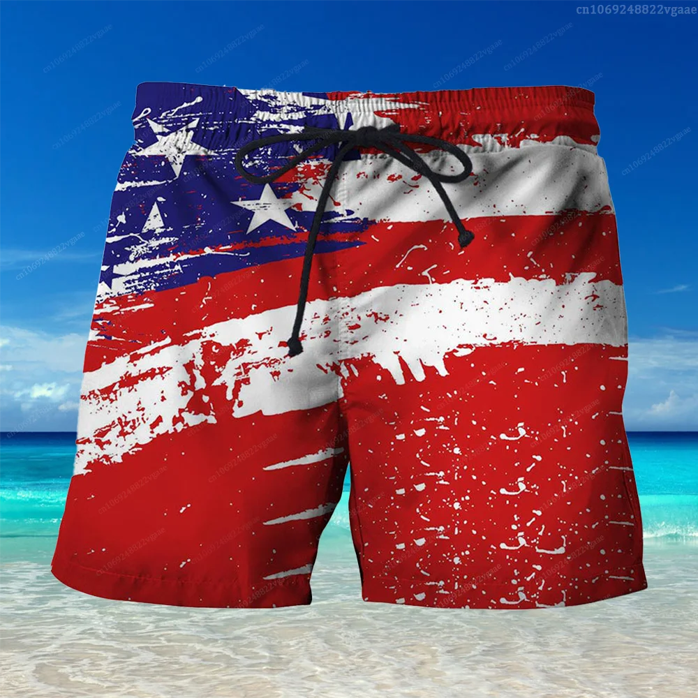 USA Flag Pants Make America Great Again National Emblem Short Women Men Casual Sport Runing Gym Beach Quick Dry