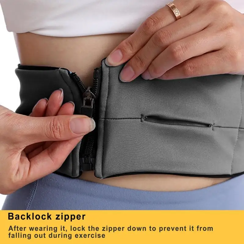 Running Belt Running Waist Belt Phone Belt Hands Free Multi-Pocket Waistpacks For Sports Travel Gym Jogging Sport Outdoor