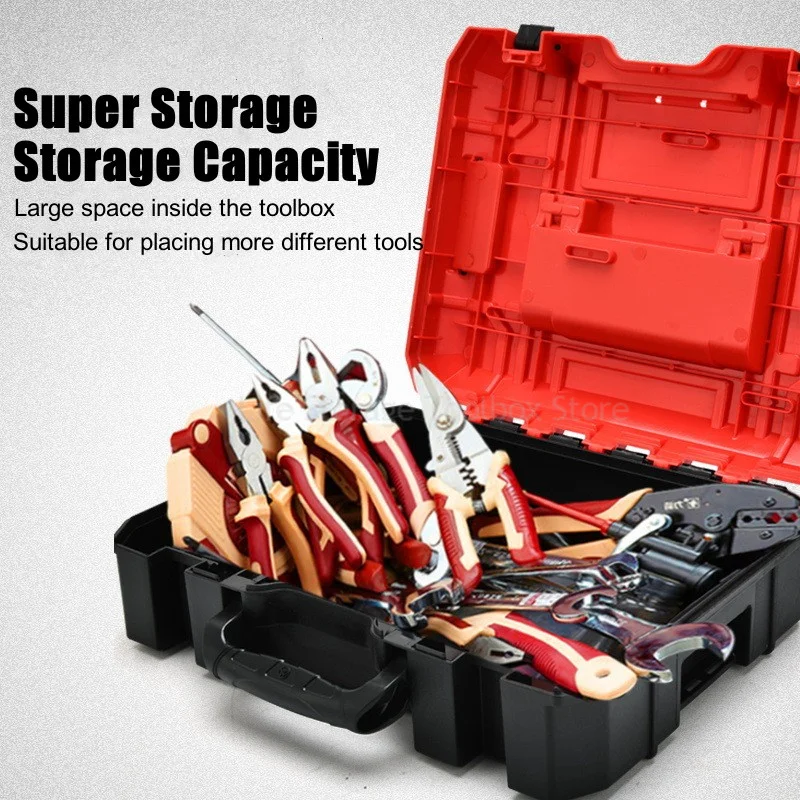 Stackable Tool Box Organizer Box Hardware Parts Storage Box Portable Composable Tool Box Hard Case Electrician Drill Toolbox