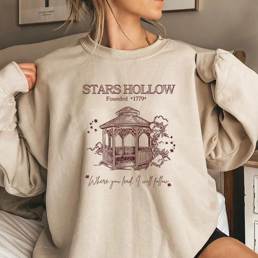 Tv Show Gilmore Girls Sweatshirt Stars Hollow Hoodie Luke's Diner Coffee Lover Sweater Retro Dragonfly Inn Crewneck Sweatshirts