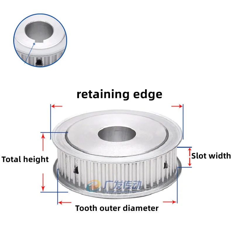 1Pcs AF Type 15-60Teeth 5M Timing Belt Pulley Slot Width 16mm/21mm keyway Bore 8-20mm For 15mm/20mm Belt CNC/Step Motor