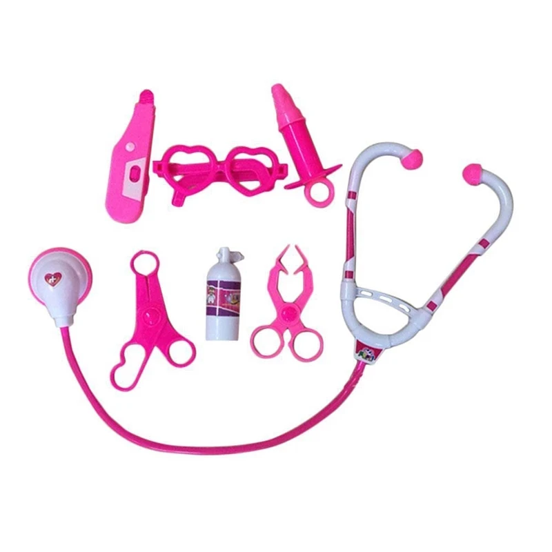 7Pcs Kids Play Doctor Game Early new Educational Toys Children Simulation Hospital Pretend 2025 Doctors Kit Child Stethoscope Cosplay Toy