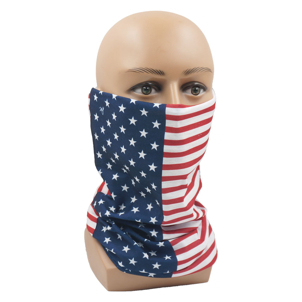 Flag of United States Bandana Neck Gaiter Unisex USA America Flag Pattern new Headscarf Hiking Headband Cycling 2025 Face Cover Balaclava
