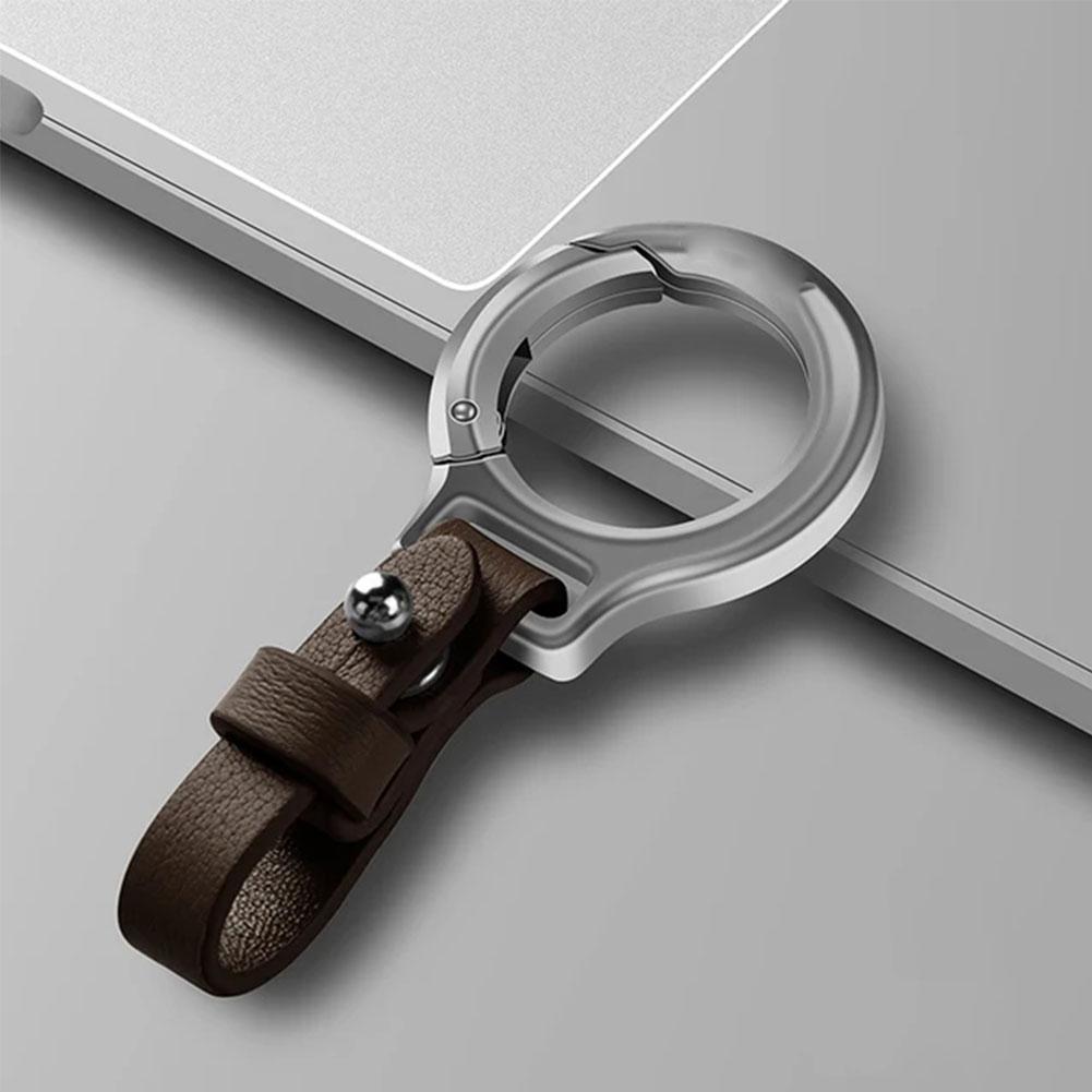Keychain Alloy with Car Zinc Leather Buckle Creative Anti Loss Keychain Pendant for Hanging Keys and Pendants smile