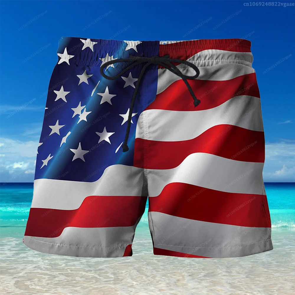 USA Flag Pants Make America Great Again National Emblem Short Women Men Casual Sport Runing Gym Beach Quick Dry
