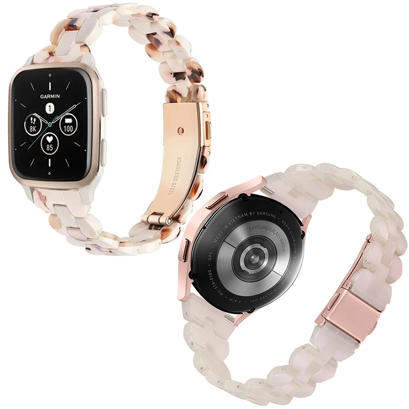 New 20mm ladies watch strap For Garmin Venu SQ 2 Plus 2Plus Resin Bracelet For Vivoactive 3 HR Forerunner 245 55 Watchband