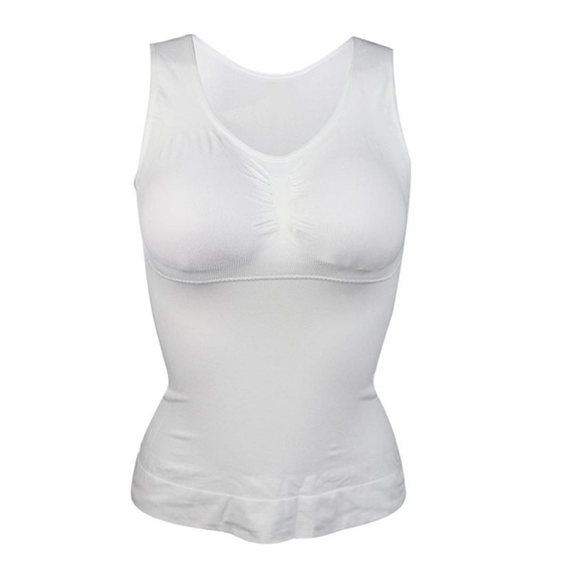 CXZD Women Shaper Slim Up Lift Plus Size Bra Tank Top Body Shaper Removable Shaper Underwear Slimming Vest Corset Shapewear