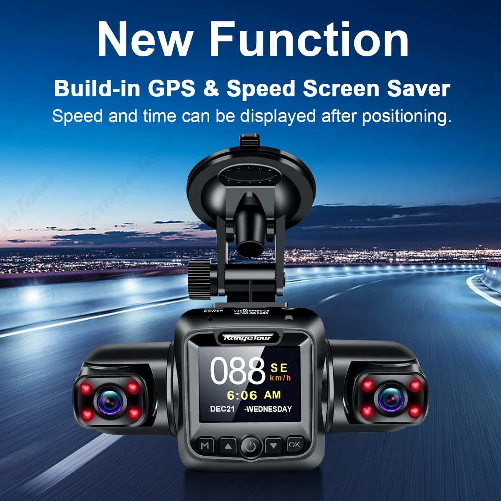 Range Tour 4 Channels With 128G & CPL Car DVR Build-in GPS WiFi 4*1080P Dash Camera Driving Recorder 24 Hours Parking Monitor