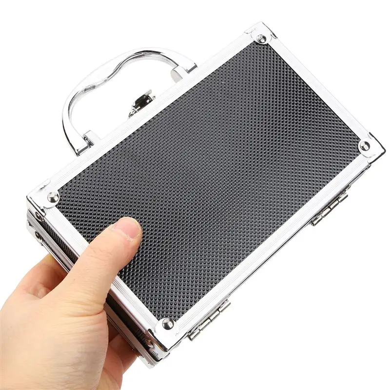 Toolbox Organizers Toolboxes Metal Tools Case Multifunctional Aluminum Suitcase Hard Aluminium Alloy Tool Box 80*110*55mm