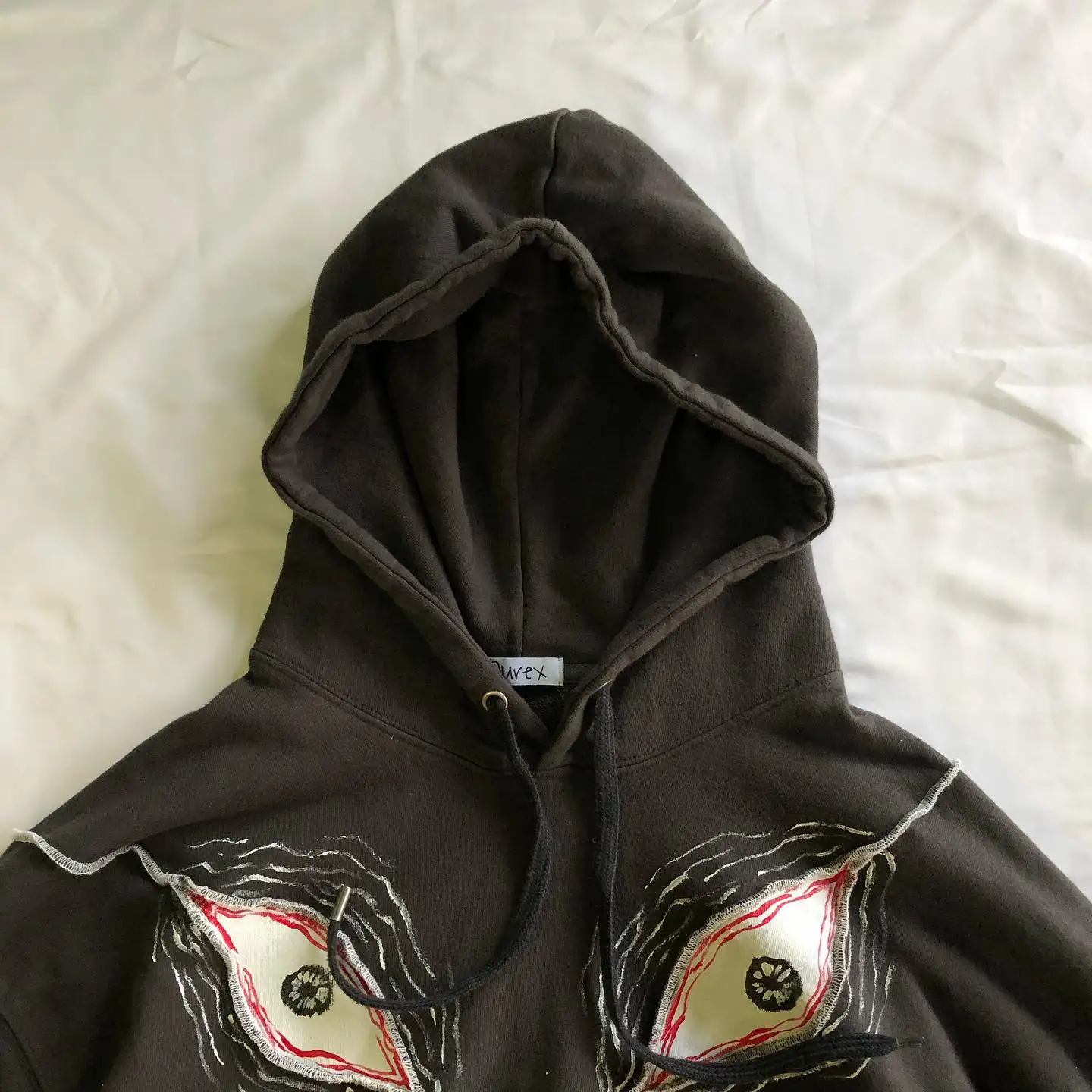 Streetwear Retro Hoodie Y2K Hip Hop Abstract Graphic Patch Oversized Hoodie Sweatshirt Mens Punk Rock Pullover Hoodie Clothes
