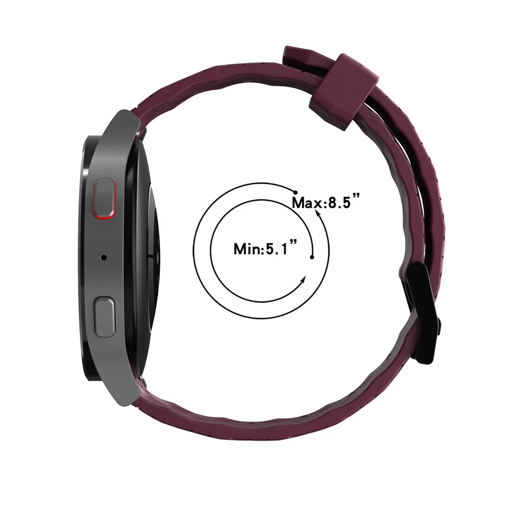 Sports Silicone Watch Straps For Samsung Galaxy Watch 6 5 Pro 44mm 40mm 4 6 Classic 43mm 47mm Football Pattern 20mm 22mm Band