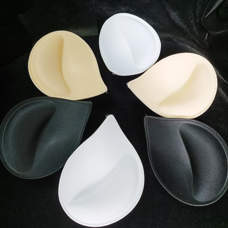 3Pair Push Up Breast Enhancer Removeable Bra 2025 Padding Inserts Cups for Swimsuit Bikini Wholesale Women Sexy Sponge new Bra Pads