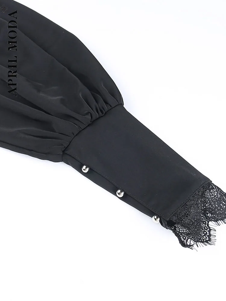 Lace Gothic Black Short Steampunk Crop Jacket 2025 Kawaii Vintage Gorgeous Palace Blouse Women Party new Bolero Victorian Coat Corset