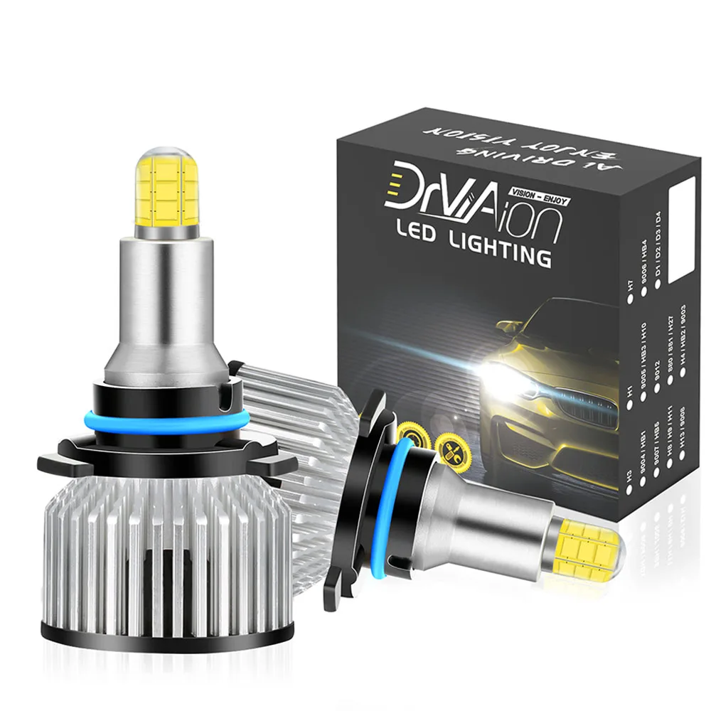 Headlamp DC 9-32 V 24Chips H1 H7 H8 H9 H11 Lamp Headlight Bulbs 360 Degree High Power Car LED Light 250W 30000LM
