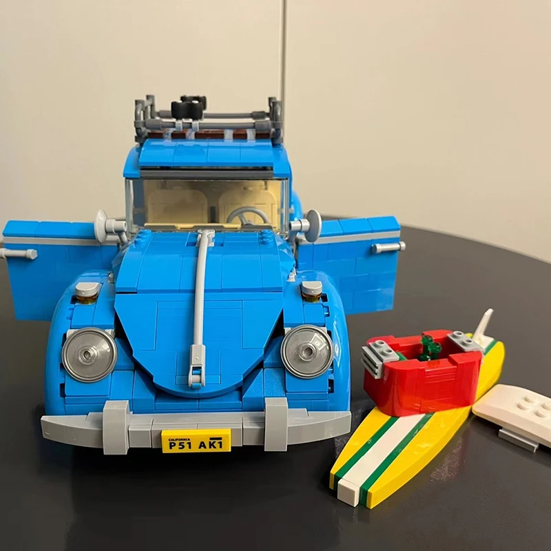 Blue Beetle Classic Car High difficulty Assembly Interwoven DIY Building Blocks 10252 Model Car Boy Toy Christmas Birthday Gift
