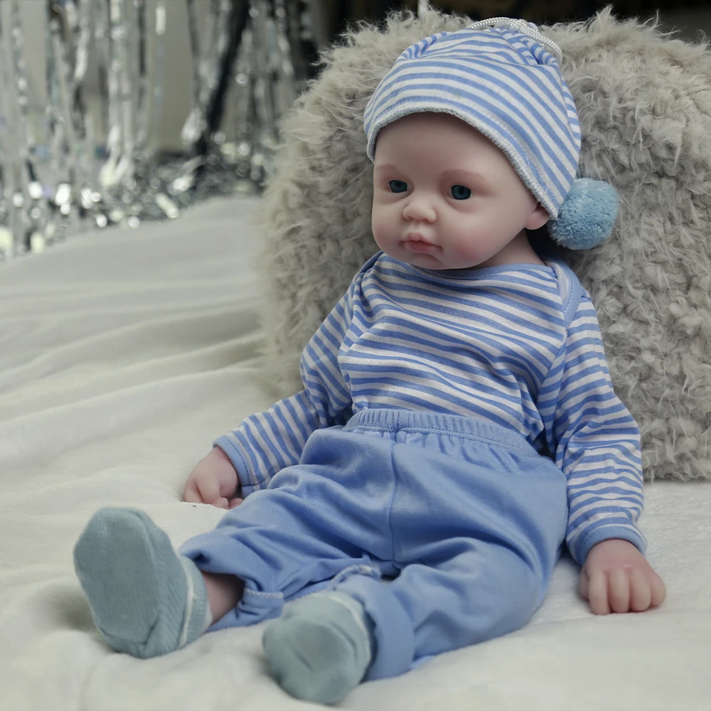 COSDOLL 49cm 3.2kg 100% Full Body Silicone Reborn Baby Doll Realistic Baby Toys Soft Dolls for Children Christmas Gift