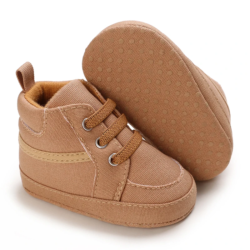 0-18M Brown Newborn Baby Shoes Themed Multicolor Boy Girl Shoes Casual Sneakers Soft Sole Non-Slip Toddler Shoes First Walkers