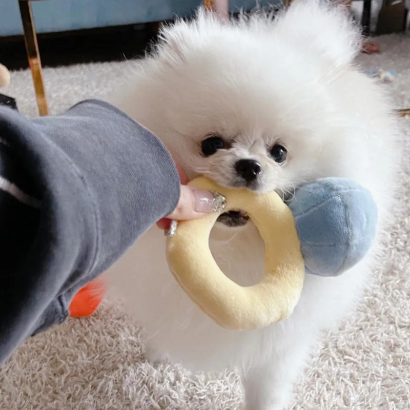 Diamond Ring Box Plush Toy for Dog Super Big Rings Box Set Puppy Dogs Interested Toys Puppies Kids Creative Cute Soft Toys INS