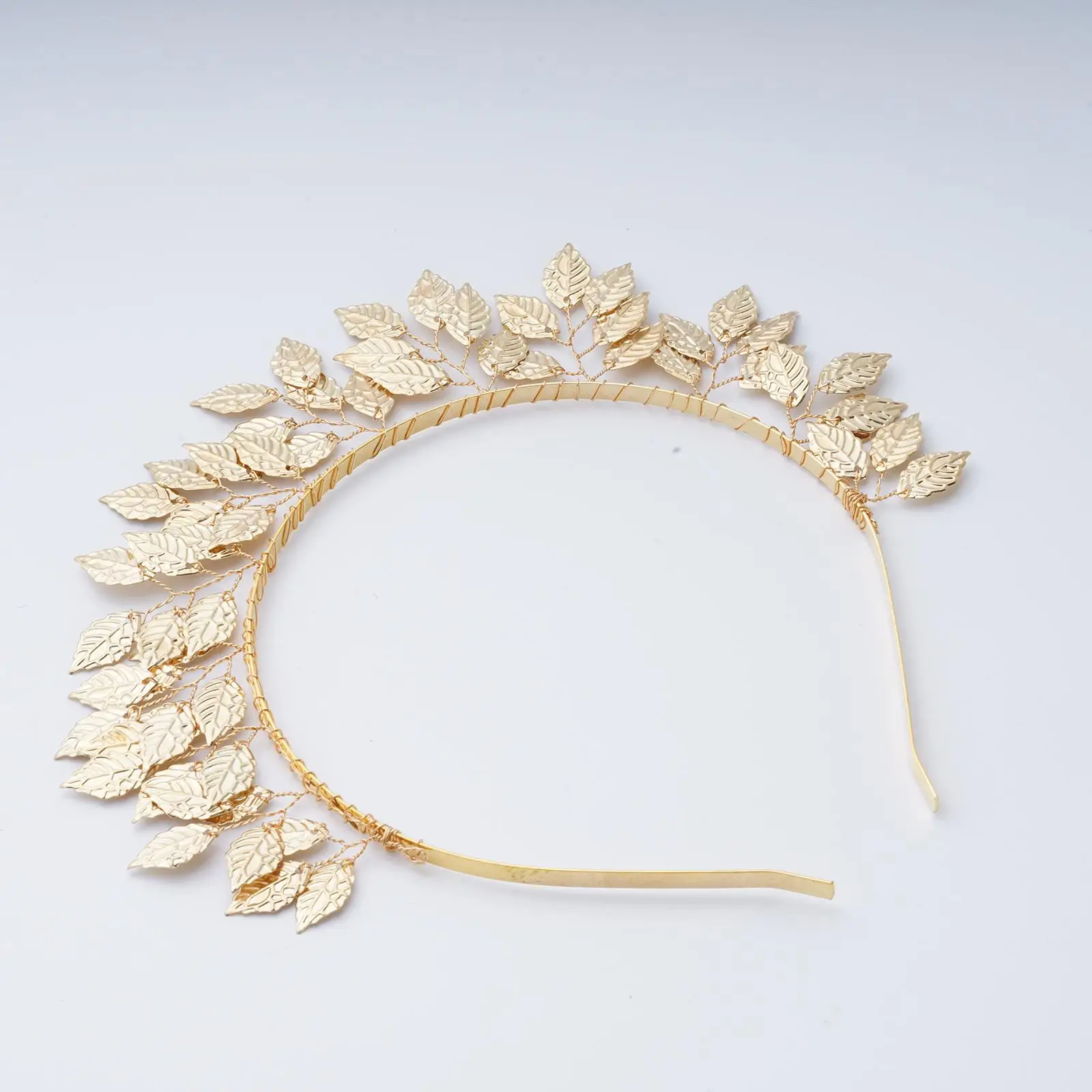 Retro Gold Leaf Headbands Wedding Roman Bride Greek Jewelry Headband Women Accessories Tiaras Head Hair Hoop Cro H X