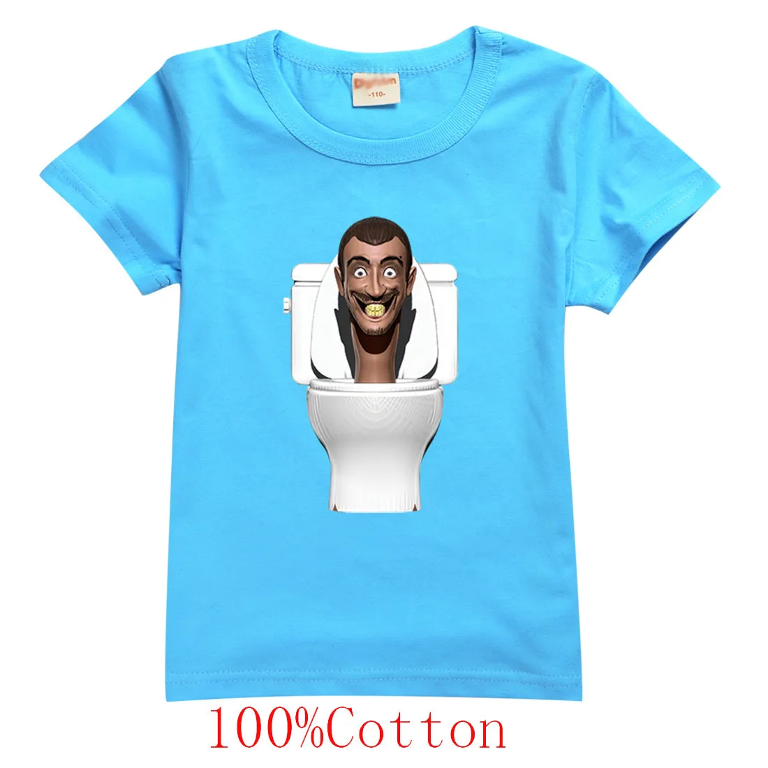 2023 Summer Skibidi Toilet T Shirt Kids Cameraman Speaker Man T-shirt Teenager Boys Casual Clothing Baby Girls Short Sleeve Tops