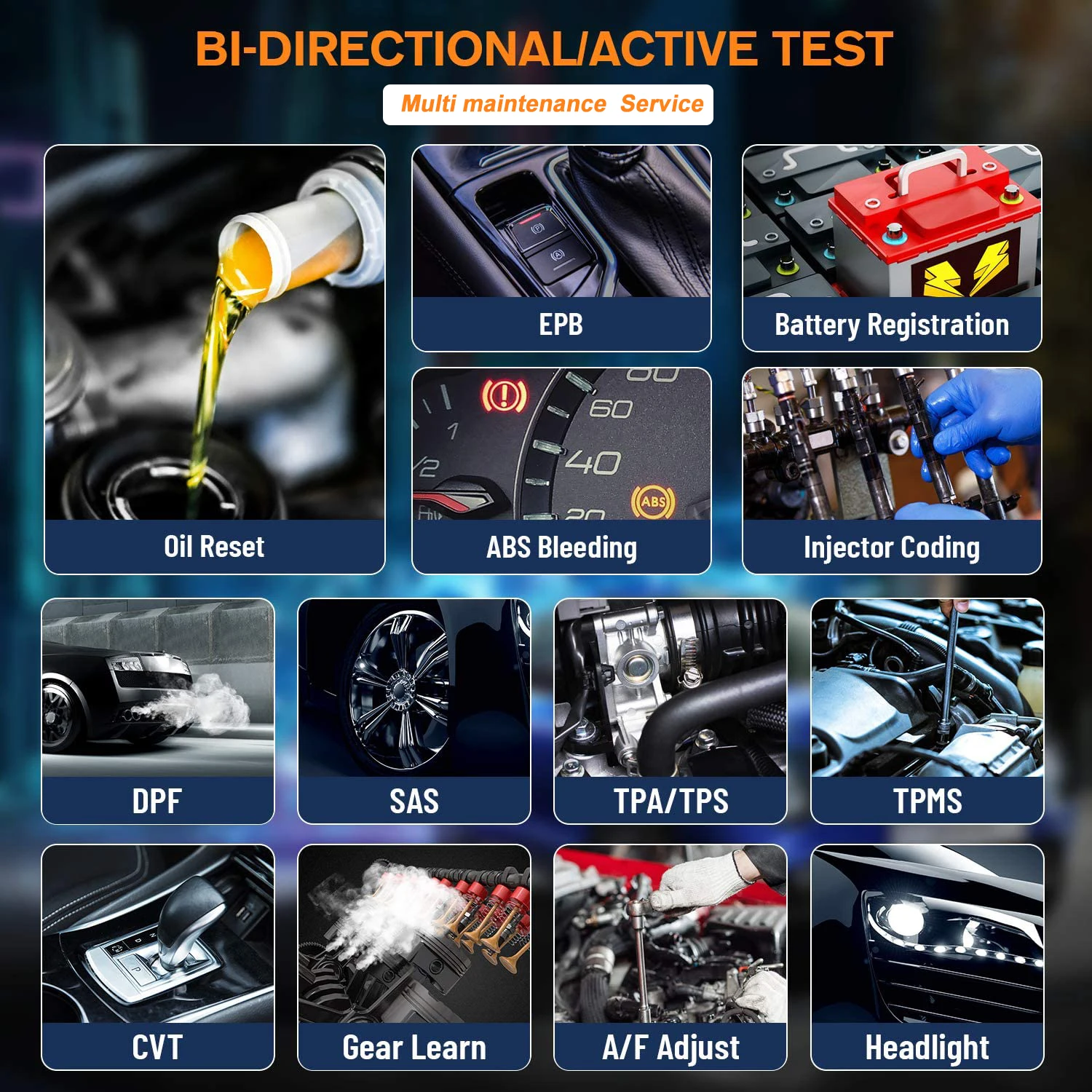 FOXWELL NT510 Elite OBD2 Scanner Bi-Directional Control All System Car Diagnostic Tools ECU Coding Code Reader 30 Reset PK NT710
