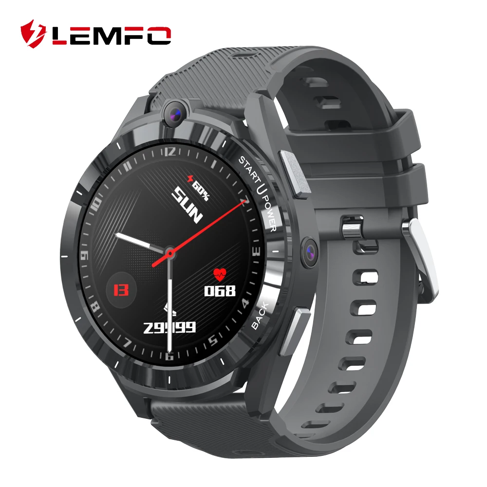 LEMFO LEM16 4G GPS Smart Watch Android 11 Smartwatch Men 6GB 128GB 900mah With Power Bank Dual System 4G Smart Watch