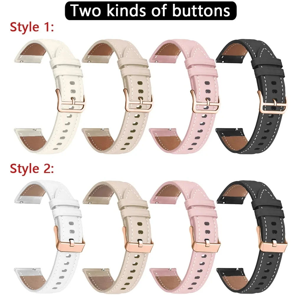20mm Bracelet Strap Watchband For Huawei Watch GT2 GT 3 42mm GT 2 3 Pro 43mm Smartwatch Leather Wristband Girls Women Accessory