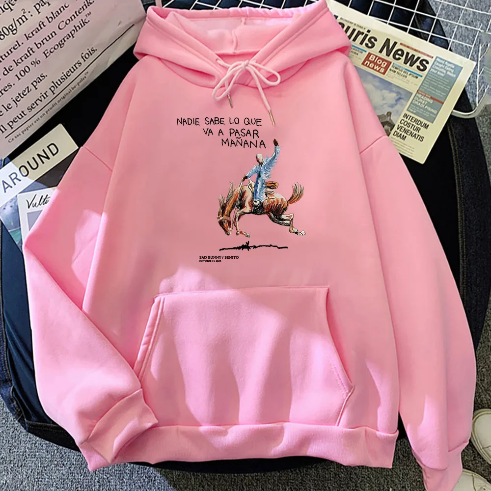 New new Album Nadie Sabe Lo Que Va Pasar Manana Sweatshirts Bad Bunny Rapper RIP Hoodies 2025 Men/Women Autumn Winter Hooded Clothes Male