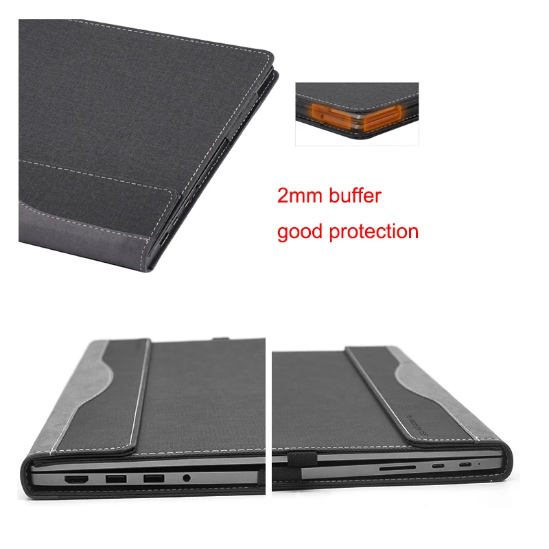 Detachable Case For Dell Latitude 5430 5420 5431 5421 7430 7420 Laptop Notebook Sleeve 14 Pu Cover Bag Protective Skin Stylus