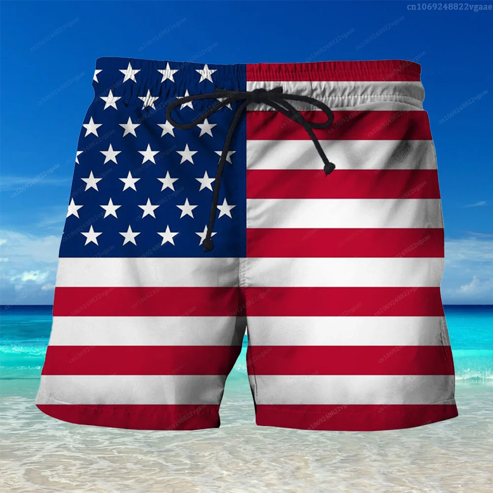 USA Flag Pants Make America Great Again National Emblem Short Women Men Casual Sport Runing Gym Beach Quick Dry