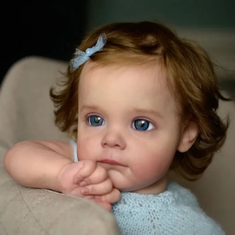 Reborn Doll Cloth Body Girl 60 Cm Dolls for Girl Baby Reborn 3D-Paint Skin with Vein Soft Reborn Newborn Baby Reborn Maggie Doll