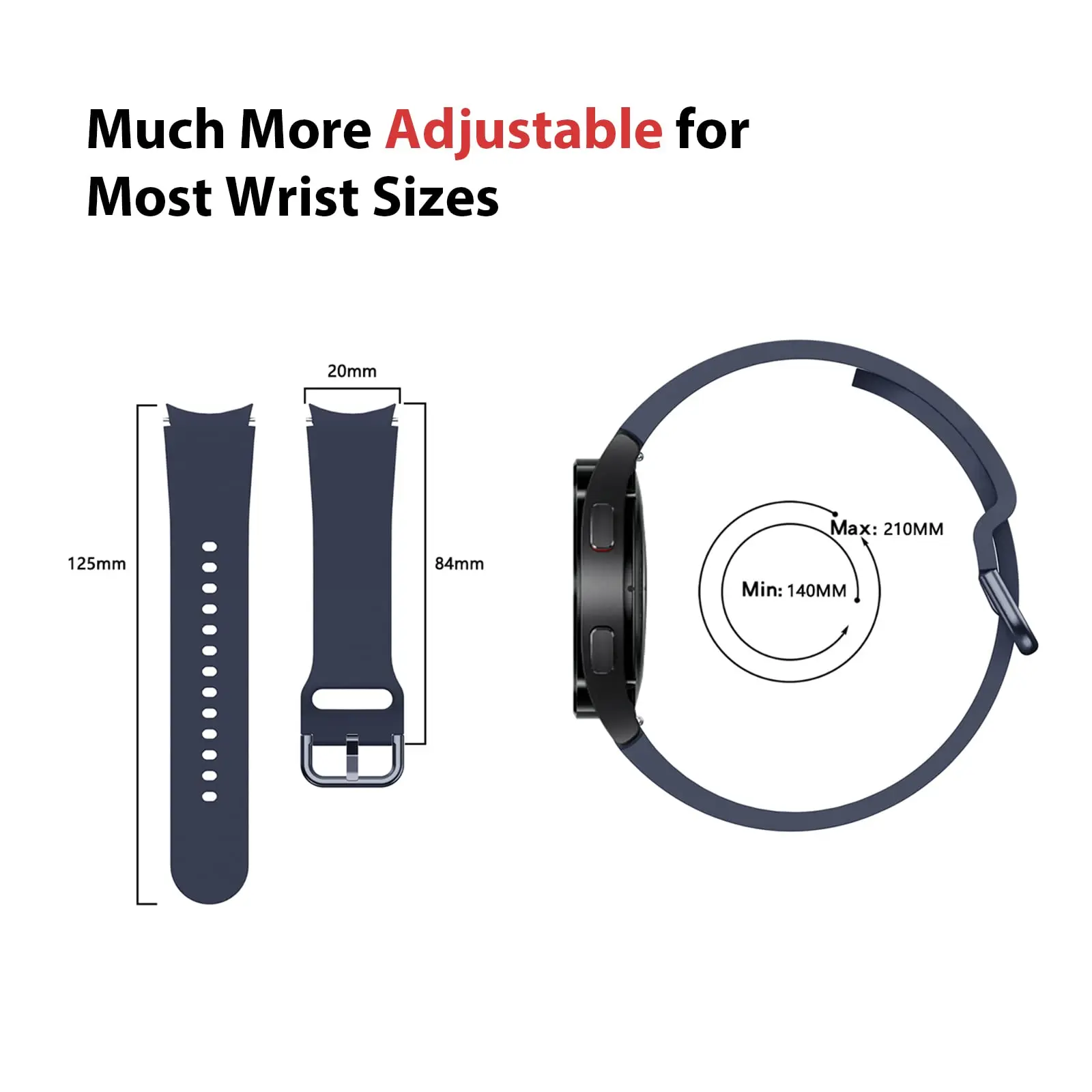 20mm watch Strap For Samsung Galaxy Watch 6 40mm 44mm/5/5 pro 45mm/6 classic 43mm 47mm 46mm Silicone correa Galaxy Watch 4 band