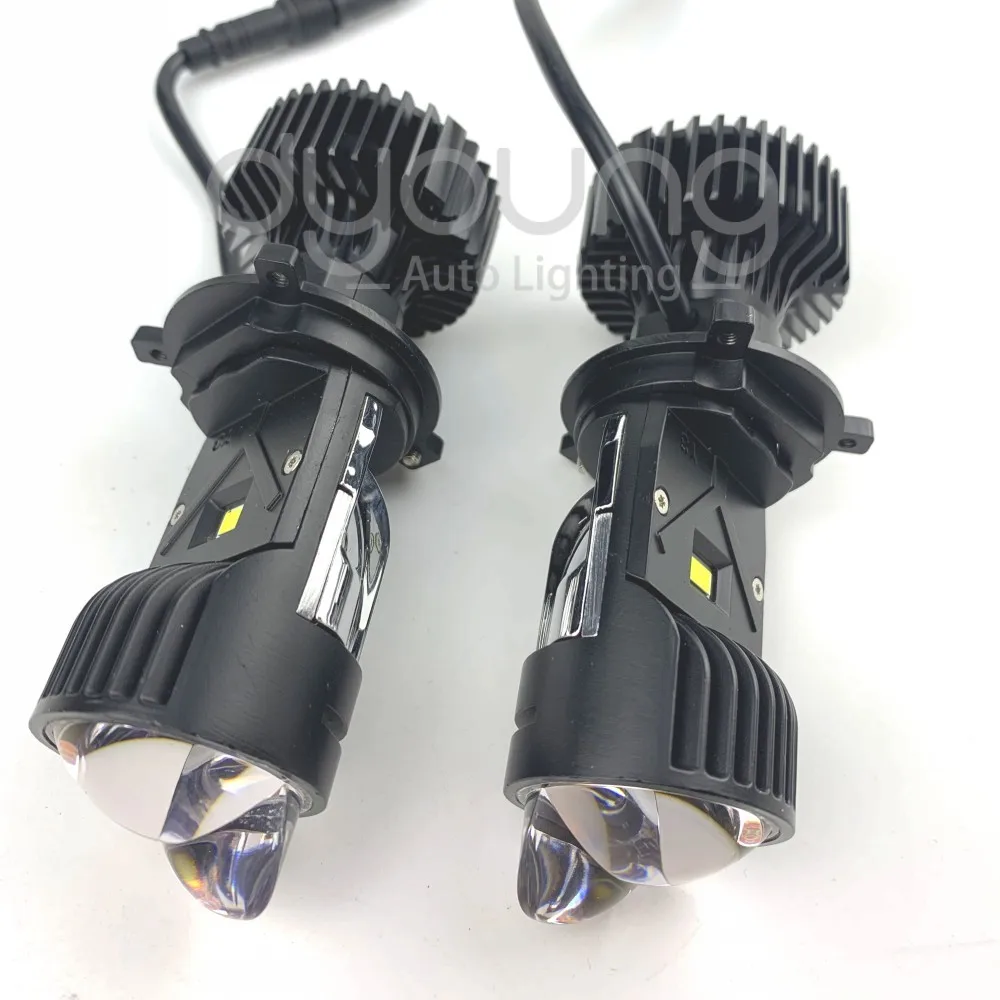 Y3 Double new Lens H4 LED Headlight Bulb Canbus Auto H4 9003/HB2 Mini Projector Lens High Low 2025 Beam 120W Super Bright Headlamp L/RHD