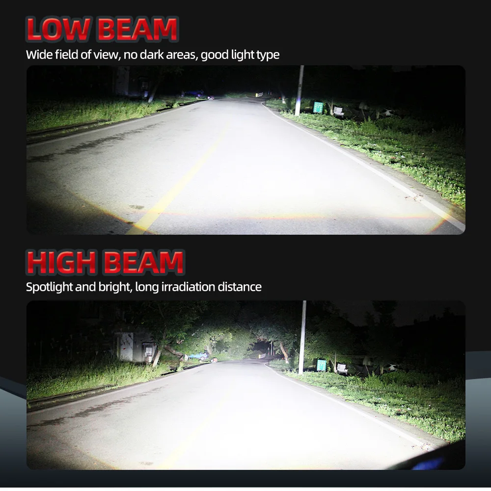 Roadsun Canbus 180W LED Headlight 6500K White 52000LM 9005 9006 H1 H7 H11 High Beam Low Beam H4 Fog Lamp Car Turbo Light Kit