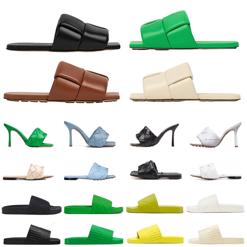 35-45 Designer Lido Slider Sandals Woman Slippers Beach Slides Flat Rubber Shoe Flip Flops for Men Women Green Toe Wear resistant sandal Slipper Top