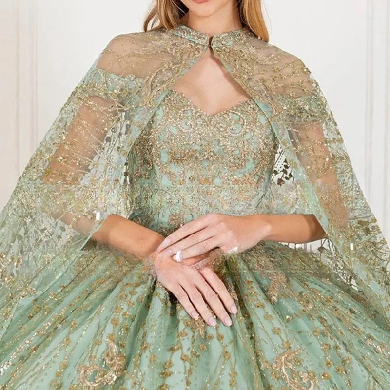 Sage Green Quinceanera Dresses 2025 Off The Shoulder Sweetheart Backless Lace-up Lace Ball Gowns Sweet 16 Vestidos de 15 Anos